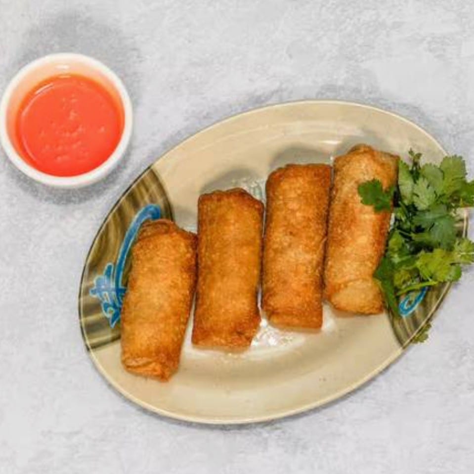 Mongolian Egg Rolls.